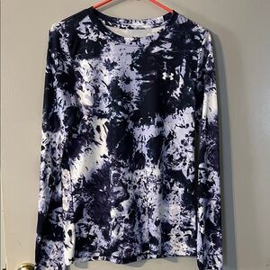 Under Armour Purple and White Patterned Shirt